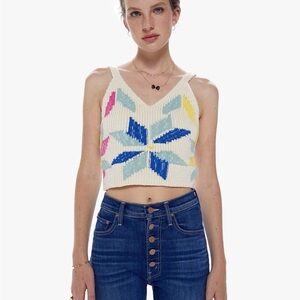 MOTHER Quilted Sweater Tank Top